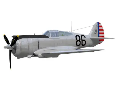 Curtiss Wright P36 3D model