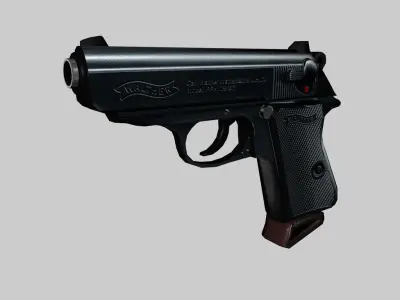 Walther PPK Low-poly 3D model