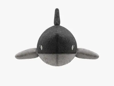 Carapau BEN Stuffed Toy Shark Low-poly 3D model