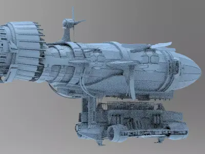 Gilgamesh airship 2 3D model