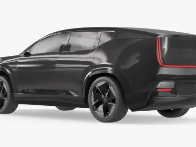 Honda 0-Series Premium Concept SUV Black 3D model
