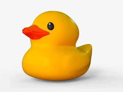 Rubber Duck Low-poly 3D model