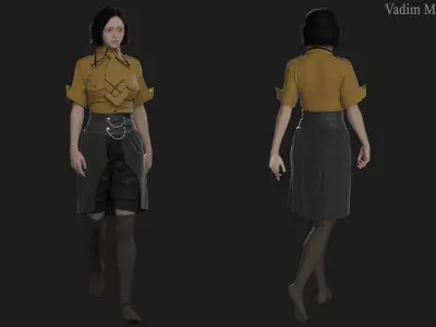 Female Outfit 3D model