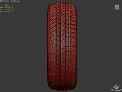 Rim and Tire R16 3D model