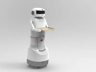 Server robot 3D model