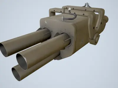 BGM-71C Launcher Low-poly 3D model