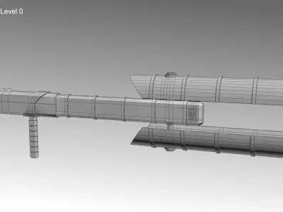 First Order Stormtrooper Baton Free low-poly 3D model