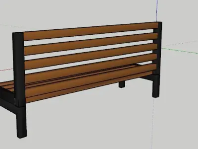 Basic Bench Free low-poly 3D model