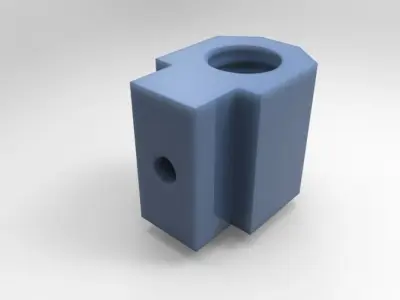 Lead Screw With Nut Free 3D model