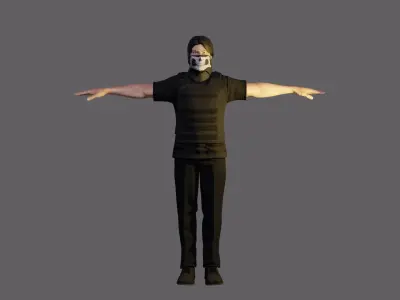 man soldier 3D model