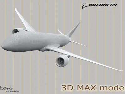 BOEING-787 boeing max 3D model