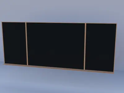 Simple School Blackboard Free 3D model