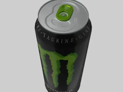 Monster Drink Low-poly 3D model