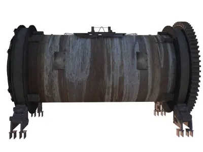 Industrial Furnace Low-poly 3D model