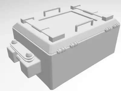 weapon case fingerprint Free 3D model