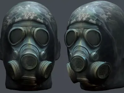 Helmet 3d model military combat Military Low-poly Low-poly 3D model