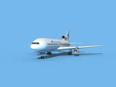 Lockheed L-1011 Garuda Indonesia 3D model