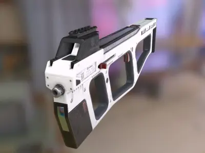 FN P90 2K prototype Low-poly 3D model