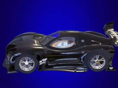 Yamaki GTX-R Supercar 3D model