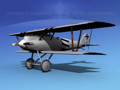 Pfalz DIII Fighter V02 3D model