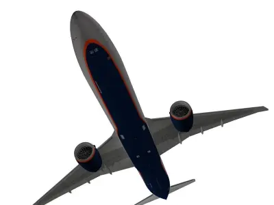 Boeing 777-300ER Aeroflot 3D model