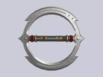 Fantasy chakram Low-poly 3D model buy