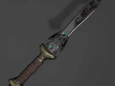 Ancient dagger 3D model