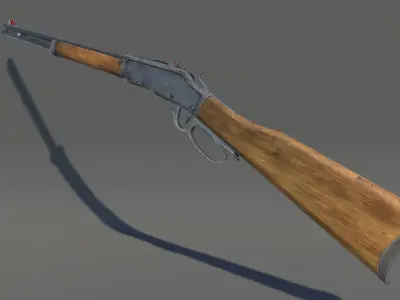 Zombie Carbine Low-poly 3D model