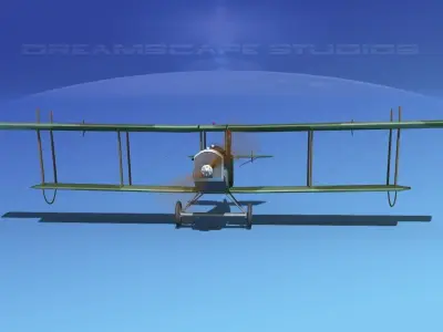 Curtiss JN-2 Jenny V03 3D model