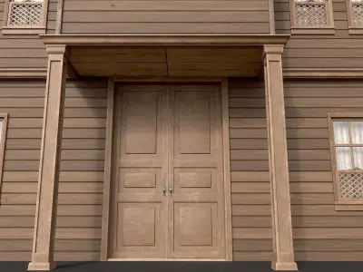 Ottoman House Low-poly 3D model