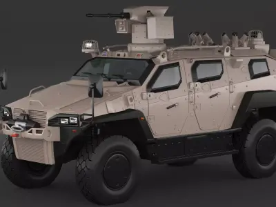 Yoruk Military Armored Vehicle 3D model
