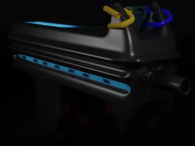 water gun Free 3D model