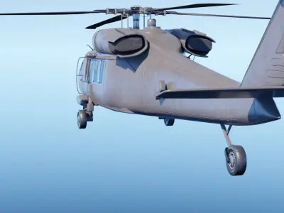 uh60 blackhawk Low-poly 3D model