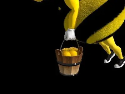 Cartoon Bee 3D model