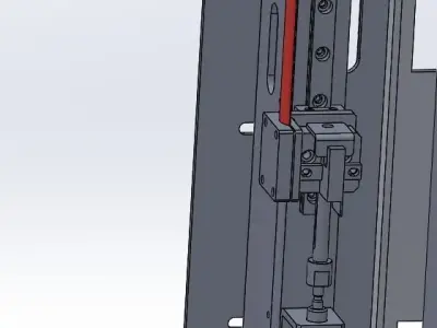 Cylinder drive mechanism 3D model