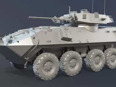 LAV-25 High-Poly armored vehicle 3D model