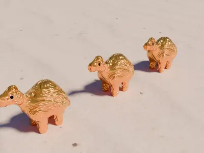 Tiny camels Free 3D print model