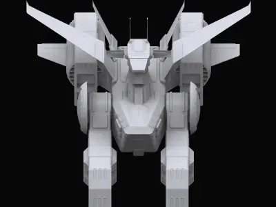 Gundam EF Whitebase model 3D model