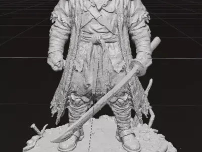 Desert Nomad Samurai  3D model