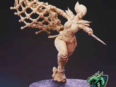 Dark Space Elves - Witches - Pose 5 3D print model