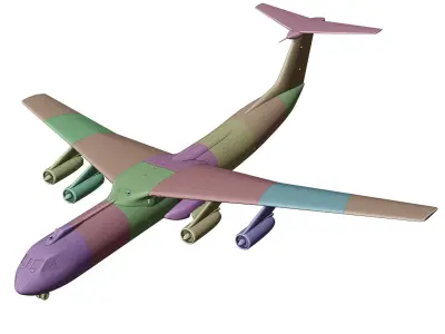 Lockheed C 141 B Starlifter 3D print model