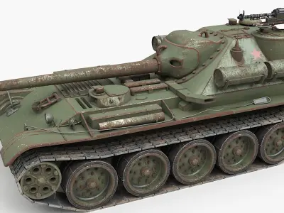 Tank Uralmash SU 101 Corona 3D model