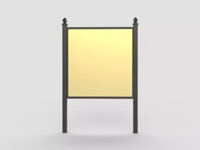 Outdoor Commercial Sign 3D model