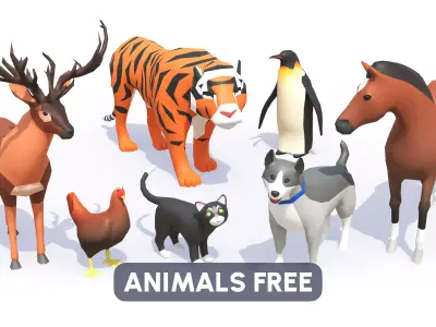 Animals FREE Free low-poly 3D model