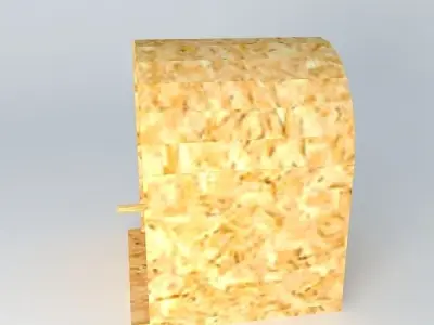 Birdhouse bird house made of wood Free 3D model