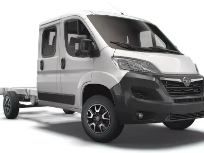 Opel Movano Chassis Truck Crew Cab 4035 WB XL 2022 3D model