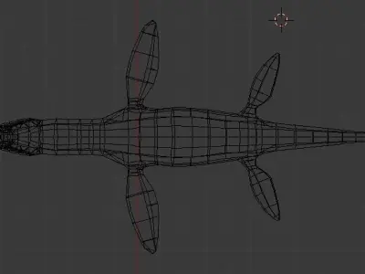 Pliosaurus Pack Low-poly 3D model