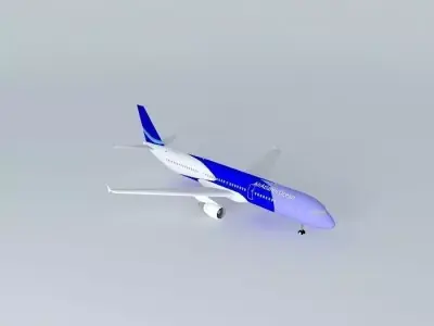 AirAtlanticOcean Airbus A321 with interior Free 3D model