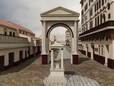 Ancient Rome Houses Pack 3D model