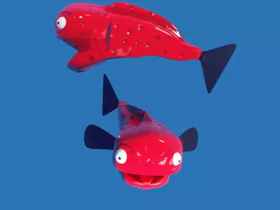 FISH LOW-POLY RIGGED Free low-poly 3D model